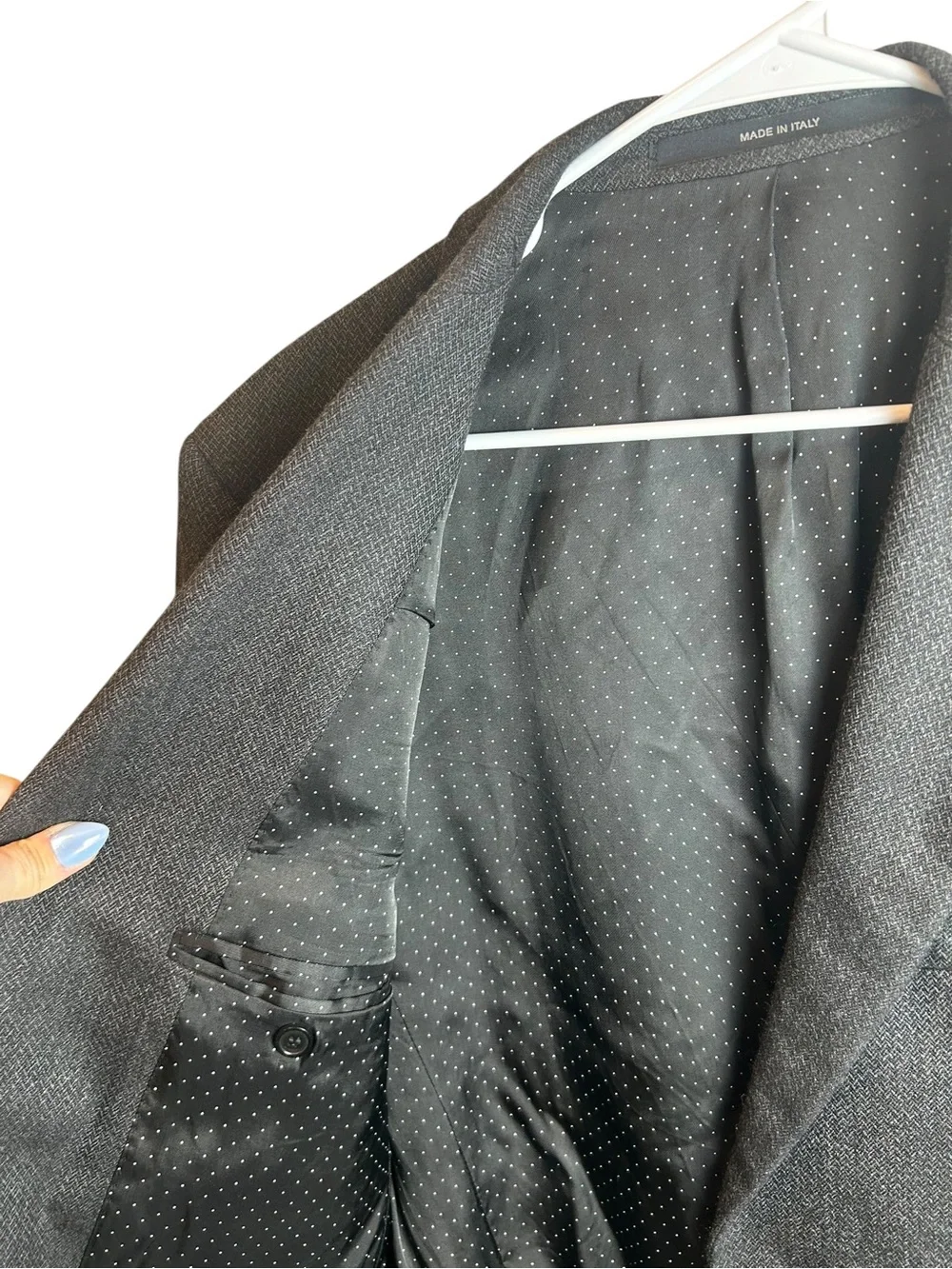 GIVENCHY Paris FW08 Mens 54 IT 44 US Charcoal Gray Cotton Blazer Italy